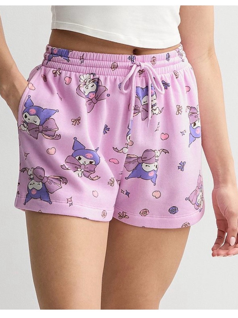 Sanrio Lavender Character-Print Sleep Shorts